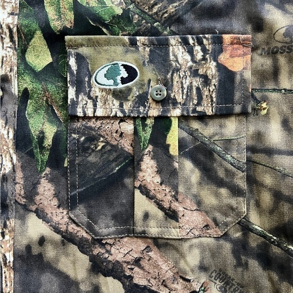 Mossy Oak Men's Long Sleeve Cotton Mill Hunt Shirt Size L - Picture 3 of 10